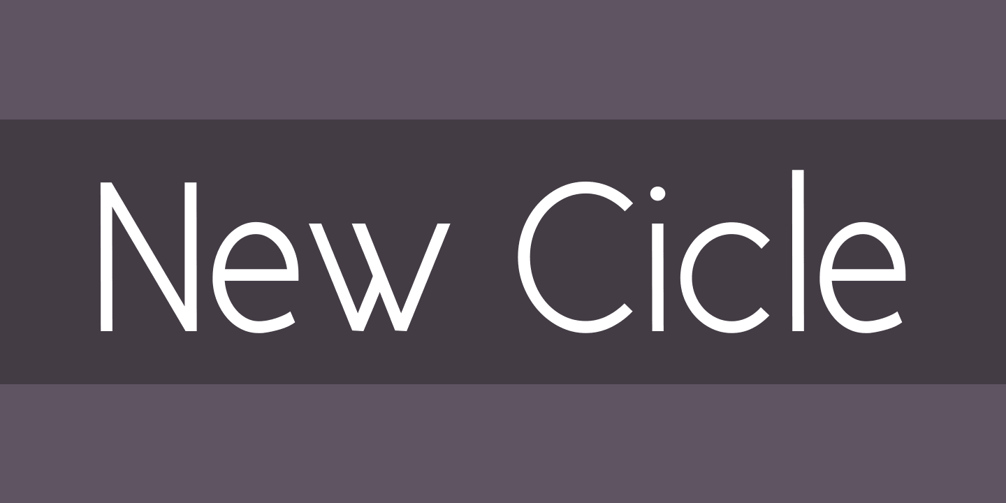 Czcionka New Cicle